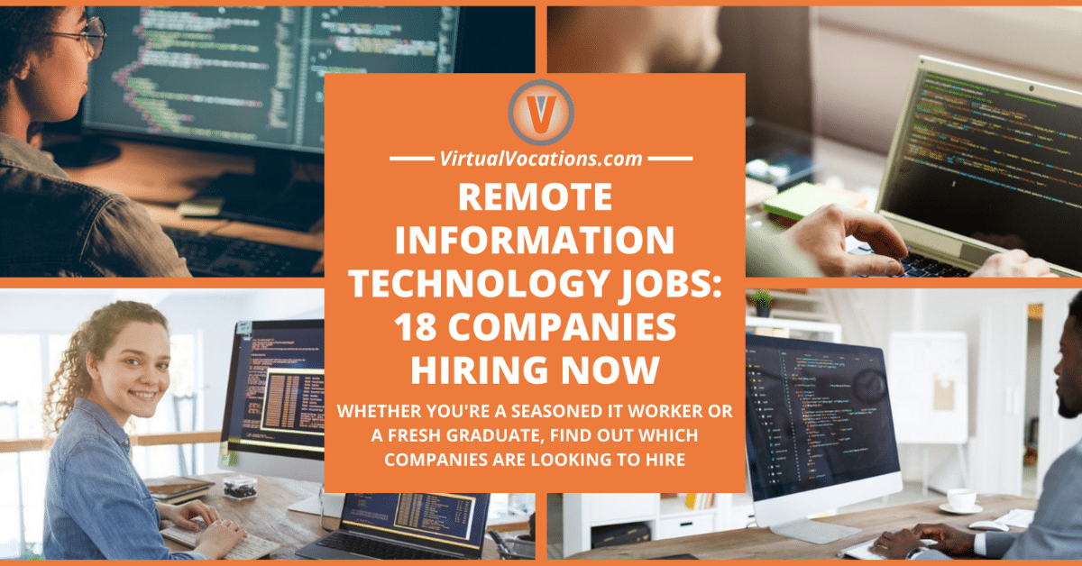 Remote Information Technology Jobs